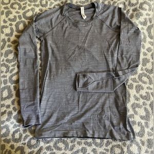 Striped long sleeve lululemon shirt.